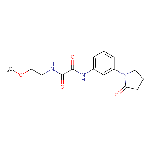 N-(2-methoxyethyl)-N'-[3-(2-oxopyrrolidin-1-yl)phenyl]ethanediamide