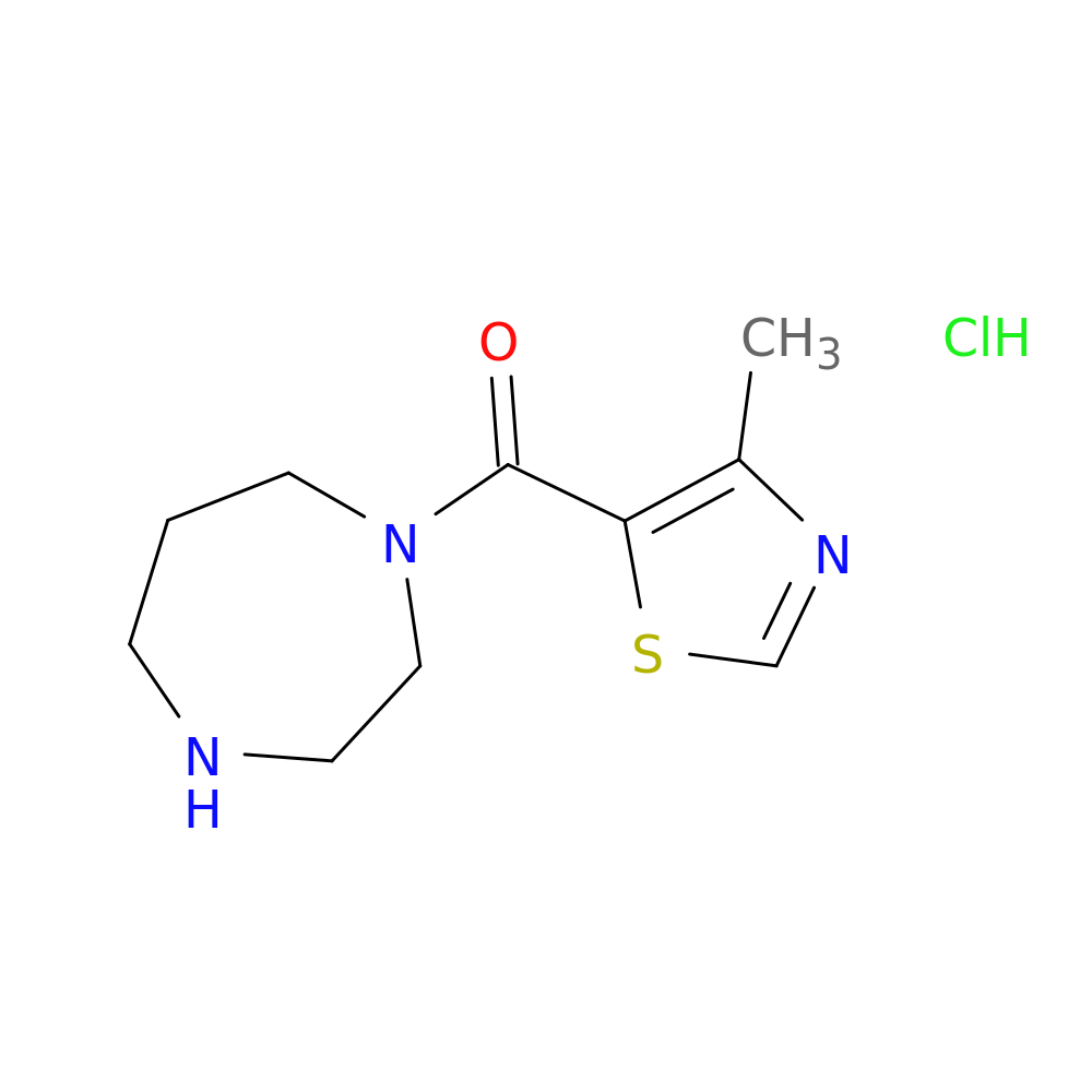 1-(4-methyl-1,3-thiazole-5-carbonyl)-1,4-diazepane hydrochloride