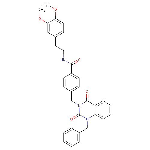 4-[(1-benzyl-2,4-dioxo-1,2,3,4-tetrahydroquinazolin-3-yl)methyl]-N-[2-(3,4-dimethoxyphenyl)ethyl]benzamide