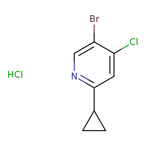 5-bromo-4-chloro-2-cyclopropylpyridine hydrochloride
