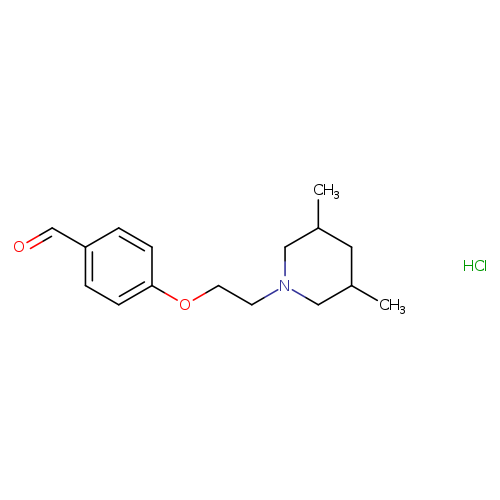 4-(2-(3,5-Dimethylpiperidin-1-yl)ethoxy)benzaldehyde hydrochloride