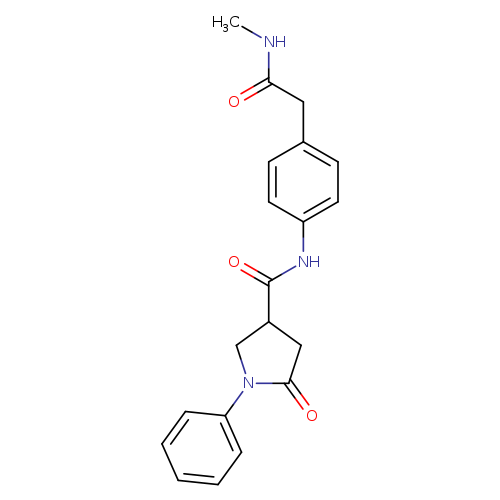 N-{4-[(methylcarbamoyl)methyl]phenyl}-5-oxo-1-phenylpyrrolidine-3-carboxamide