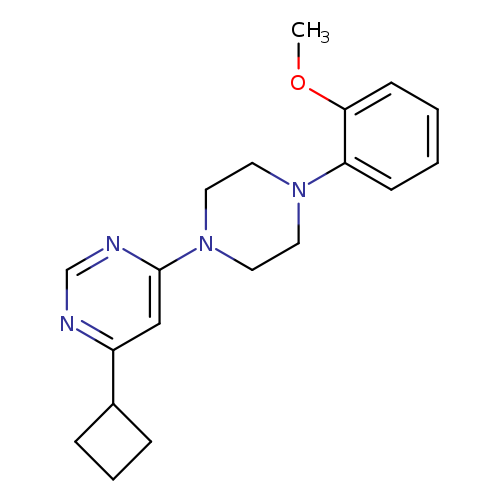 4-cyclobutyl-6-[4-(2-methoxyphenyl)piperazin-1-yl]pyrimidine