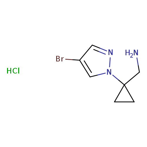 [1-(4-bromo-1H-pyrazol-1-yl)cyclopropyl]methanamine hydrochloride