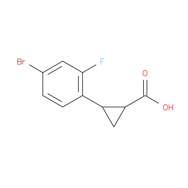 2-(4-Bromo-2-fluorophenyl)cyclopropane-1-carboxylic acid
