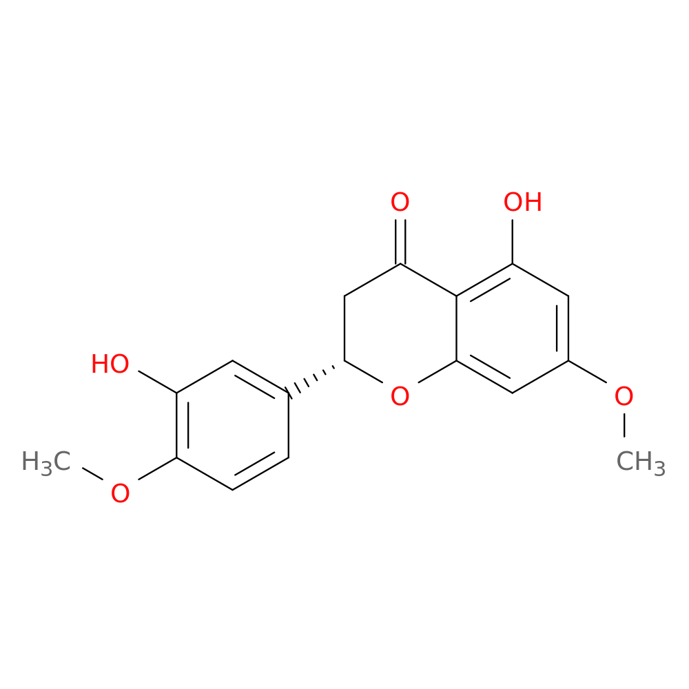 (S)-5-Hydroxy-2-(3-hydroxy-4-methoxyphenyl)-7-methoxychroman-4-one