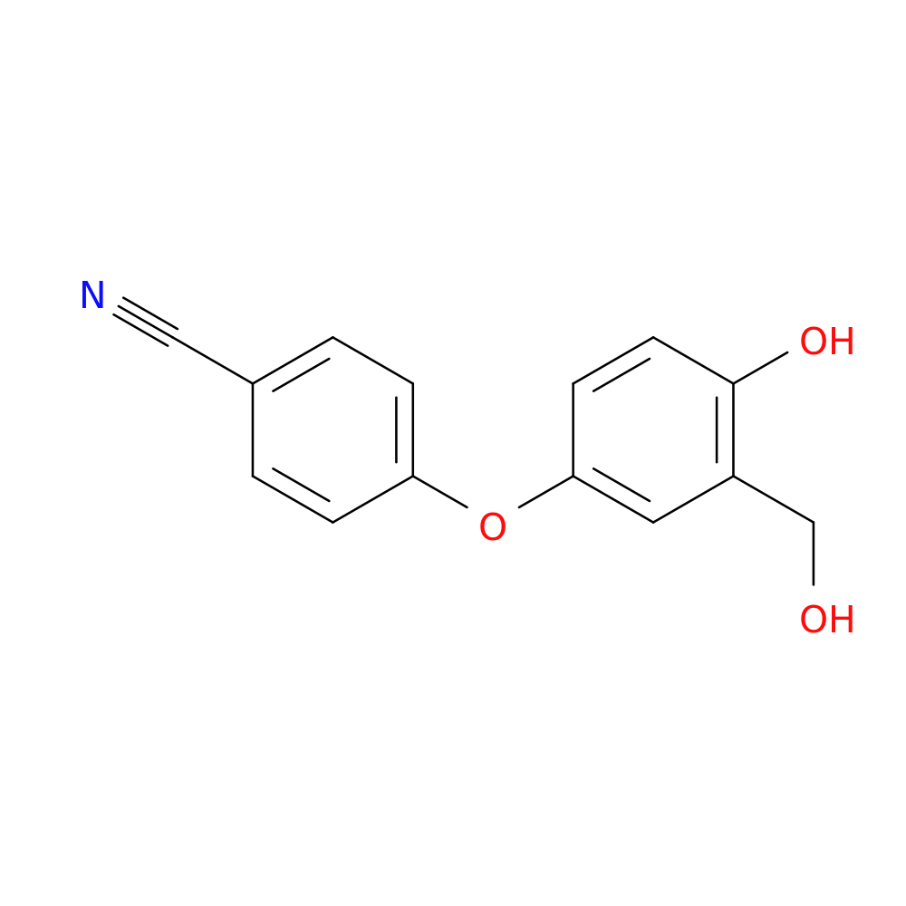 4-(4-hydroxy-3-(hydroxymethyl)phenoxy)benzonitrile