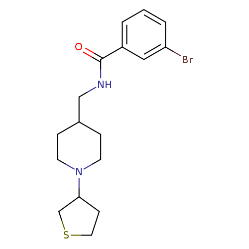 3-bromo-N-{[1-(thiolan-3-yl)piperidin-4-yl]methyl}benzamide