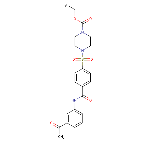 ethyl 4-{4-[(3-acetylphenyl)carbamoyl]benzenesulfonyl}piperazine-1-carboxylate