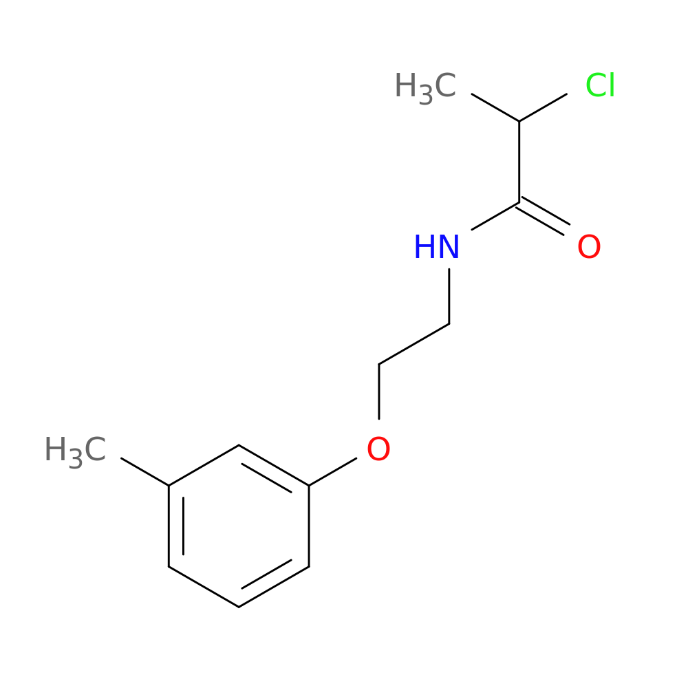 2-chloro-N-[2-(3-methylphenoxy)ethyl]propanamide