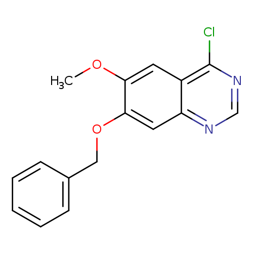 Quinazoline, 4-chloro-6-methoxy-7-(phenylmethoxy)-