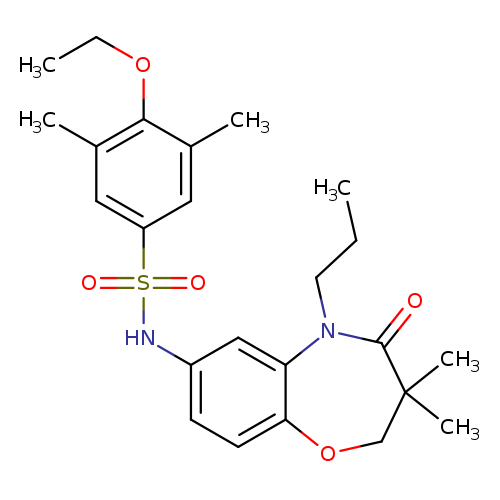 N-(3,3-dimethyl-4-oxo-5-propyl-2,3,4,5-tetrahydro-1,5-benzoxazepin-7-yl)-4-ethoxy-3,5-dimethylbenzene-1-sulfonamide