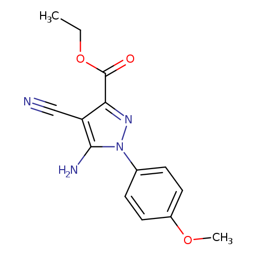 Ethyl 5-amino-4-cyano-1-(4-methoxyphenyl)pyrazole-3-carboxylate