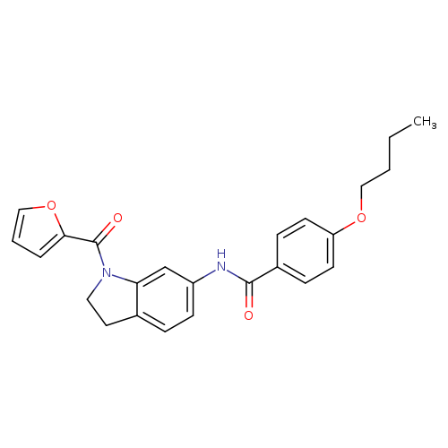 4-butoxy-N-[1-(furan-2-carbonyl)-2,3-dihydro-1H-indol-6-yl]benzamide
