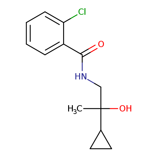 2-chloro-N-(2-cyclopropyl-2-hydroxypropyl)benzamide