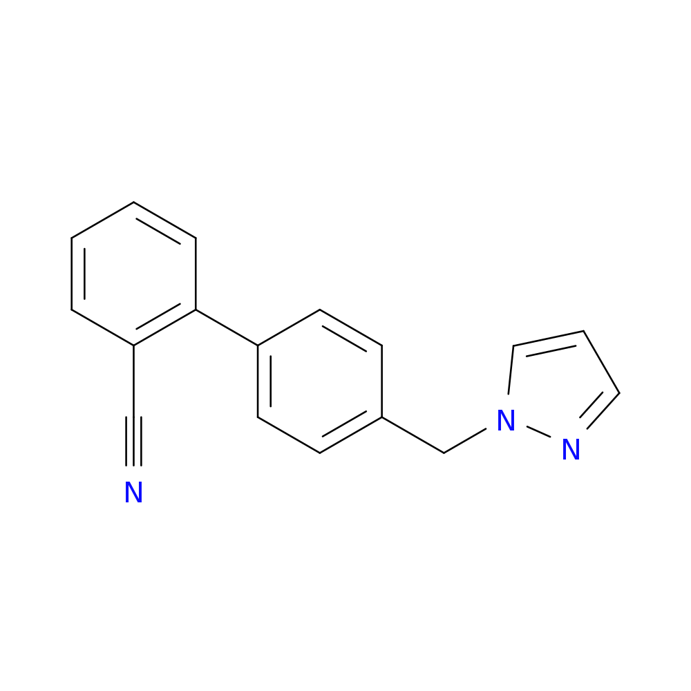 2-{4-[(1H-pyrazol-1-yl)methyl]phenyl}benzonitrile