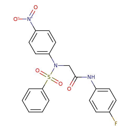 N-(4-fluorophenyl)-2-[4-nitro(phenylsulfonyl)anilino]acetamide