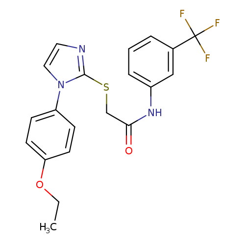 2-{[1-(4-ethoxyphenyl)-1H-imidazol-2-yl]sulfanyl}-N-[3-(trifluoromethyl)phenyl]acetamide