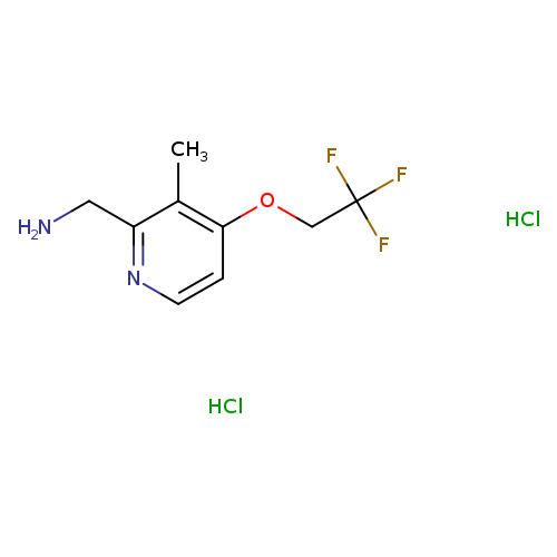 1-[3-methyl-4-(2,2,2-trifluoroethoxy)pyridin-2-yl]methanamine dihydrochloride