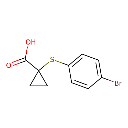 1-[(4-BROMOPHENYL)SULFANYL]CYCLOPROPANE-1-CARBOXYLIC ACID