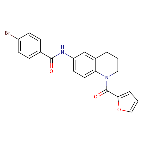 4-bromo-N-[1-(furan-2-carbonyl)-1,2,3,4-tetrahydroquinolin-6-yl]benzamide