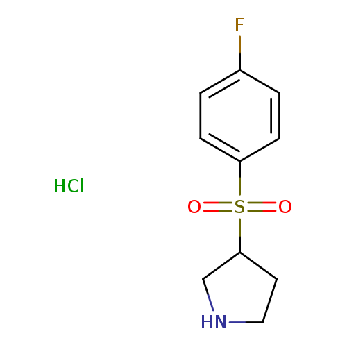 3-[(4-FLUOROPHENYL)SULFONYL]PYRROLIDINE HYDROCHLORIDE