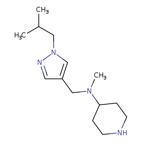 N-methyl-N-{[1-(2-methylpropyl)-1H-pyrazol-4-yl]methyl}piperidin-4-amine