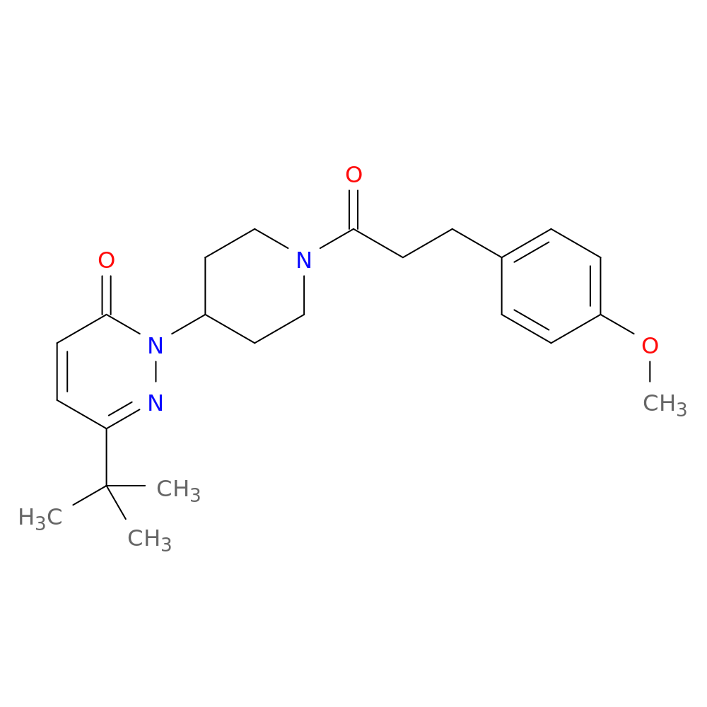 6-tert-butyl-2-{1-[3-(4-methoxyphenyl)propanoyl]piperidin-4-yl}-2,3-dihydropyridazin-3-one