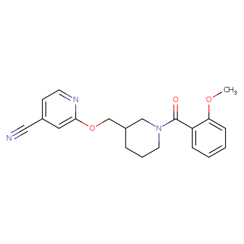 2-{[1-(2-methoxybenzoyl)piperidin-3-yl]methoxy}pyridine-4-carbonitrile