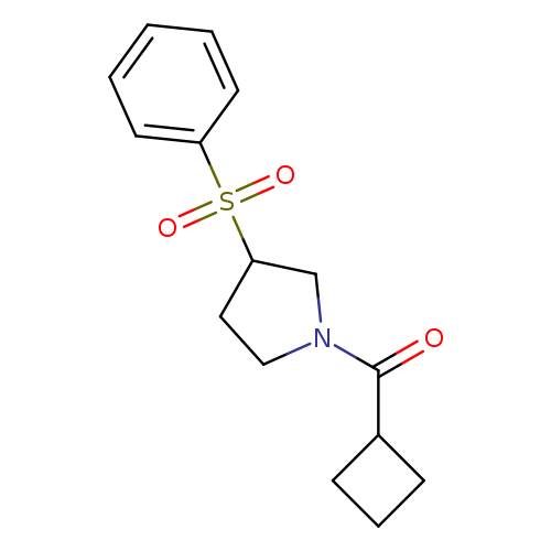 3-(benzenesulfonyl)-1-cyclobutanecarbonylpyrrolidine
