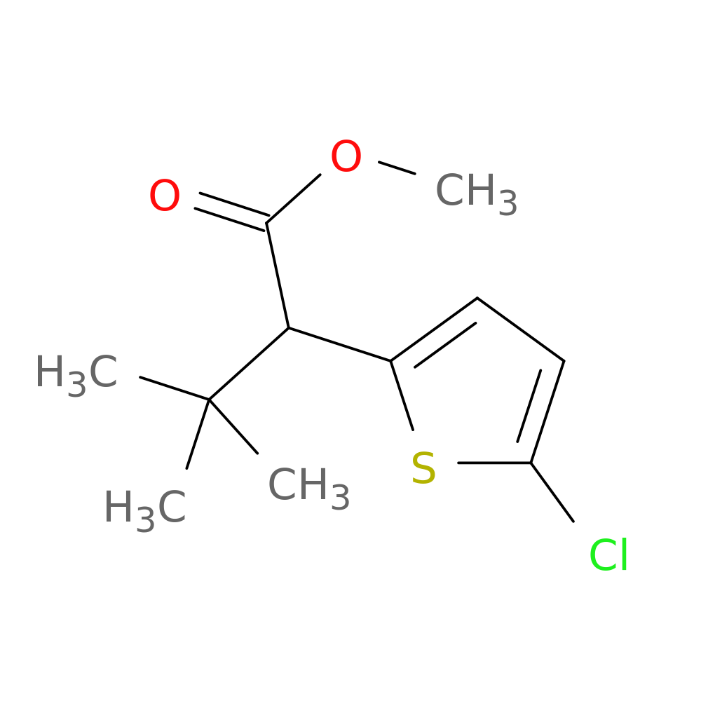 methyl 2-(5-chlorothiophen-2-yl)-3,3-dimethylbutanoate