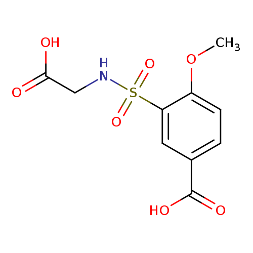 3-[(carboxymethyl)sulfamoyl]-4-methoxybenzoic acid