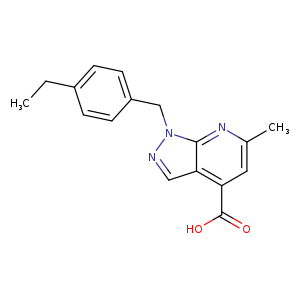 1-[(4-ethylphenyl)methyl]-6-methyl-1H-pyrazolo[3,4-b]pyridine-4-carboxylic acid