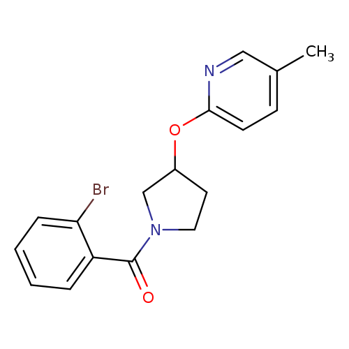2-{[1-(2-bromobenzoyl)pyrrolidin-3-yl]oxy}-5-methylpyridine