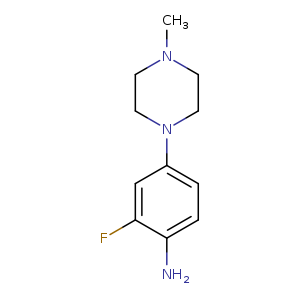 2-Fluoro-4-(4-methyl-1-piperazinyl)benzenamine
