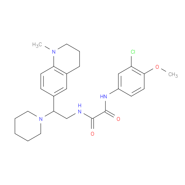 N'-(3-chloro-4-methoxyphenyl)-N-[2-(1-methyl-1,2,3,4-tetrahydroquinolin-6-yl)-2-(piperidin-1-yl)ethyl]ethanediamide