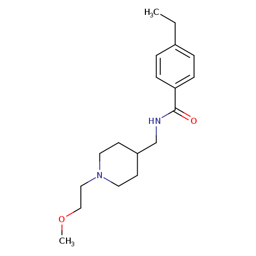 4-ethyl-N-{[1-(2-methoxyethyl)piperidin-4-yl]methyl}benzamide