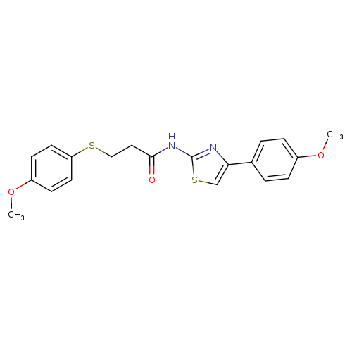 N-[4-(4-methoxyphenyl)-1,3-thiazol-2-yl]-3-[(4-methoxyphenyl)sulfanyl]propanamide