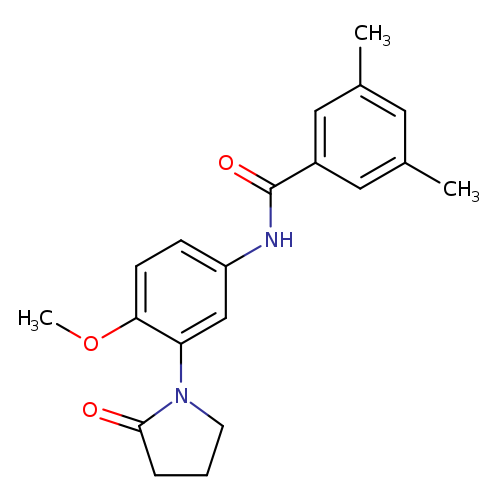N-[4-methoxy-3-(2-oxopyrrolidin-1-yl)phenyl]-3,5-dimethylbenzamide
