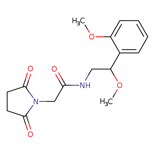 2-(2,5-dioxopyrrolidin-1-yl)-N-[2-methoxy-2-(2-methoxyphenyl)ethyl]acetamide