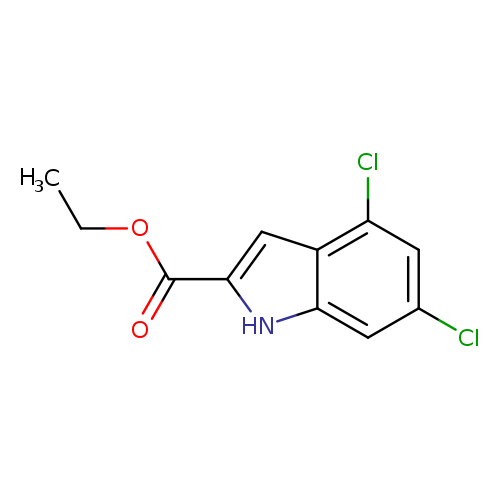 1H-​Indole-​2-​carboxylic acid, 4,​6-​dichloro-​, ethyl ester