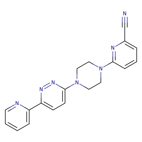 6-{4-[6-(pyridin-2-yl)pyridazin-3-yl]piperazin-1-yl}pyridine-2-carbonitrile