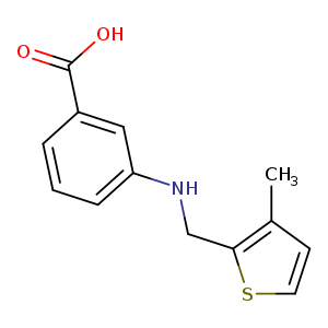 3-(((3-Methylthiophen-2-yl)methyl)amino)benzoic acid