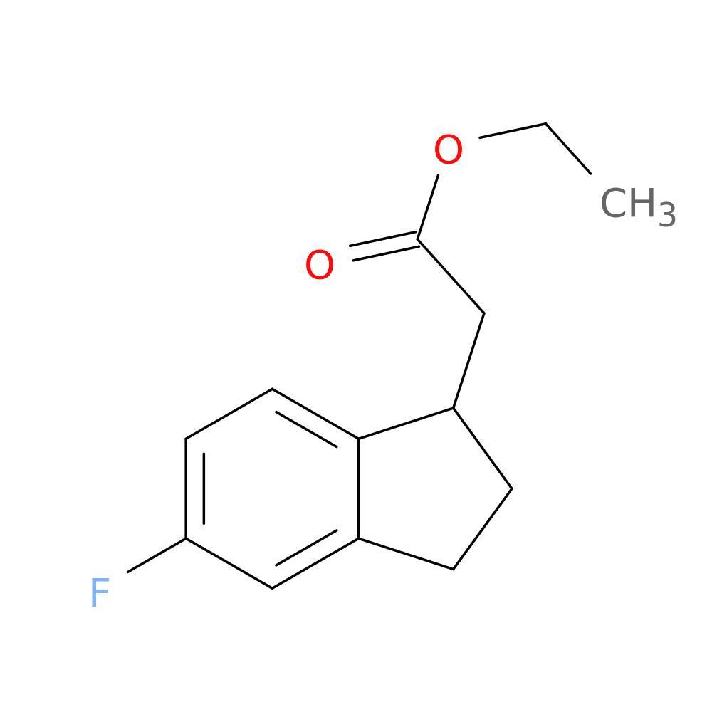 Ethyl 5-Fluoro-2,3-dihydroindene-1-acetate