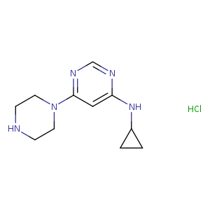 N-Cyclopropyl-6-(piperazin-1-yl)pyrimidin-4-amine hydrochloride