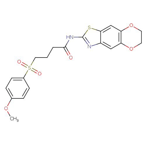 N-{10,13-dioxa-4-thia-6-azatricyclo[7.4.0.0^{3,7}]trideca-1,3(7),5,8-tetraen-5-yl}-4-(4-methoxybenzenesulfonyl)butanamide