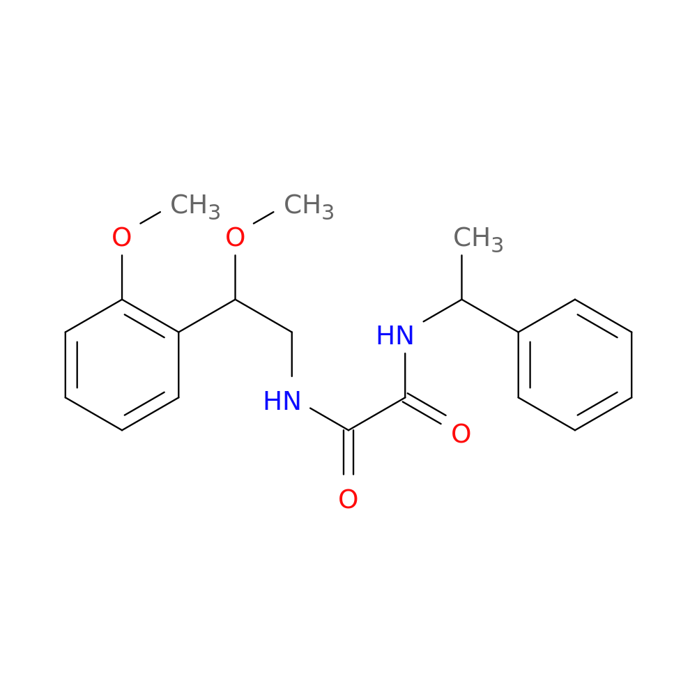 N-[2-methoxy-2-(2-methoxyphenyl)ethyl]-N'-(1-phenylethyl)ethanediamide