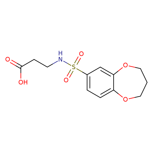 3-(3,4-dihydro-2H-1,5-benzodioxepine-7-sulfonamido)propanoic acid