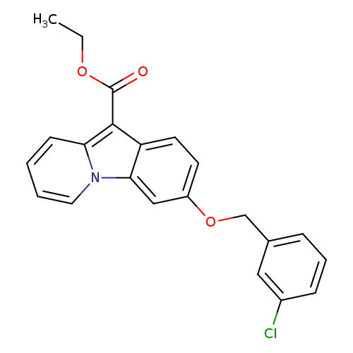 ethyl 3-[(3-chlorophenyl)methoxy]pyrido[1,2-a]indole-10-carboxylate