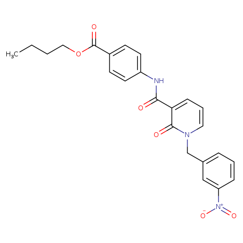 butyl 4-{1-[(3-nitrophenyl)methyl]-2-oxo-1,2-dihydropyridine-3-amido}benzoate